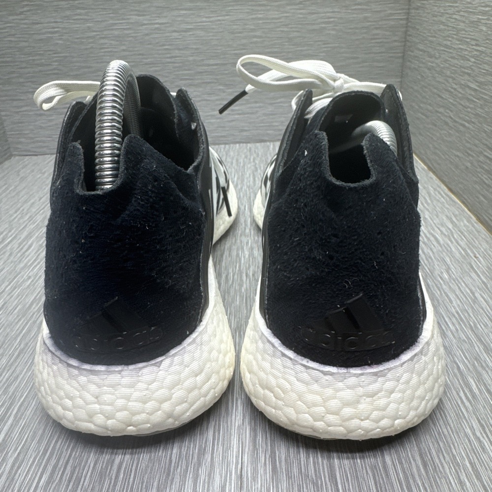 Adidas Ultra Boost ZG Knit Men's 11 Black White Optical‎ Illusion Running Shoes - Picture 4 of 9